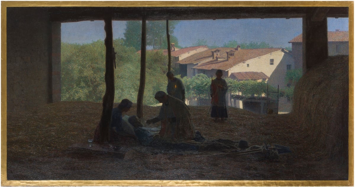 Pellizza da Volpedo – Sul fienile